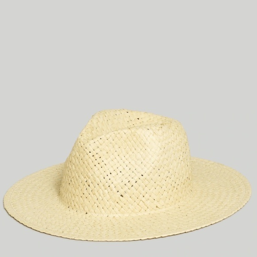 Madewell Cream Beige Woven Straw Hat Size M / L